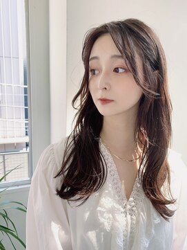 エレン 池袋(ElEn.) 似合わせ小顔カット×外ハネミディ　シルキーベージュ　髪質改善