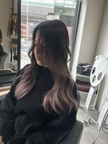 ラフ 難波店(LAFF) #黒髪#ボブルフ#ネビージュ#小顔#ワンレン