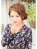 カジュアルふわふわシニヨン