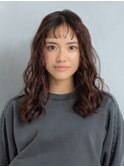 二俣川_レディース_ロング_コテ巻き_パーマ_オン眉_小顔_大人