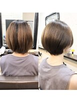 エトネ ヘアーサロン 仙台駅前(eTONe hair salon) 【大人女性】ひし形ショートボブ