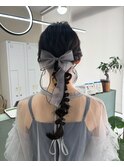参列ヘアセット