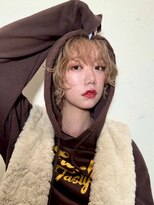 ムーン バイ ケンジ(moon by KENJE)&nbsp;（asuna）パーマ風/ハイトーン/ベージュカラー