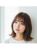 越谷で人気急上昇|ナチュラルブラウン×ボブ&ミディアムヘア