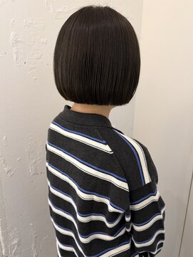 カウチ 板橋本町店(kauti) 透けカラーとぱつっとボブ