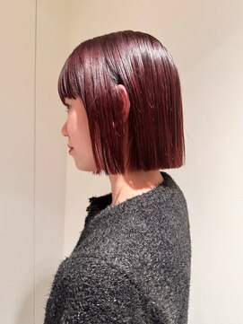 ガーデン 渋谷(GARDEN) ボブ タッセルボブ ブリーチなしカラー 暖色カラー