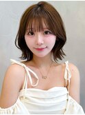 韓国ボブ/大人ボブ/レイヤーボブ/切りっぱなしボブ/くびれボブ