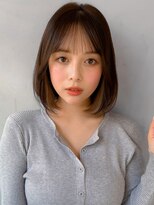 リヤン 表参道(lyann)&nbsp;結べるボブ前髪セミディワンカール小顔カット似合わせカット