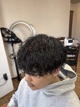 ココアンドワオ(COCO&WOW!) 波巻きパーマツーブロックマッシュ