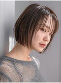 【オフィスで浮かない】大人上品レイヤー×透明感艶カラー