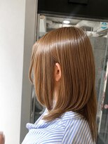 お～るうぇいず(always)&nbsp;ケアブリーチ髪質改善カラーミルクティーベージュミディアムヘア