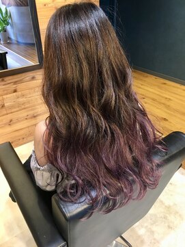 ネスタ ヘアー グラウンド(NESTA hair ground) グラデーションカラー【エドル☆ピンクバイオレット】