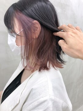 ソーコ 渋谷(SOCO) ＊【SUN】インナーカラー☆ピンクバイオレット