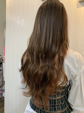 ヘアーグランデシーク(Hair Grande Seeek) モテブラウン×インナーオレンジ