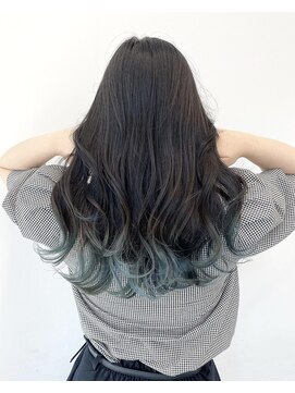 アライブ キチジョウジ(ALIVE Kichijoji) 【ALIVE吉祥寺】ペールブルーグラデーション*Aラインボブ