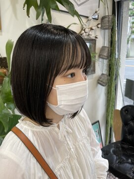 オンフリーク(ON FLEEK) #サラツヤボブ#黒髪#オンフリーク#下関