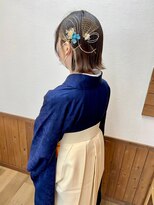 ヘアーサロン プアメリア(Puamelia)&nbsp;短くてもできる！ハーフアップ♪結婚式 二次会 成人式ヘア