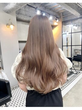 スティーロ 渋谷(Steelo) Steelo  ハニーベージュ×ロングくびれレイヤー