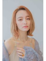 ナットナウ(NOT NOW)&nbsp;小顔ミディアム切りっぱなし外ハネボブくびれミディ