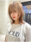 ミルクティーベージュダブルカラーケアブリーチレイヤー