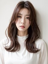 ガーディナ(Gardina)&nbsp;レイヤー アッシュブラウン 髪質改善 顔周りカット くびれヘア