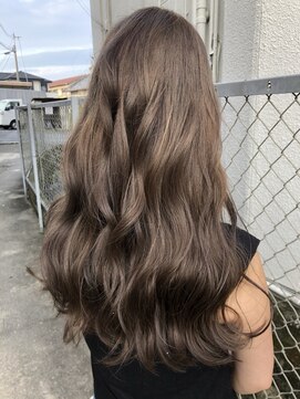 ルッソカナン(Lusso canaan) アースカラー×波巻きウェーブ/30代40代50代