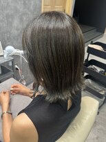 フォンド 津田沼(fond.)&nbsp;黒髪/グレーベージュ/レイヤーロング/前髪パーマ/津田沼