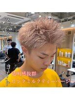 ルースト 西院店(ROOST)&nbsp;スパイキーショート ハイトーンカラー メンズショート