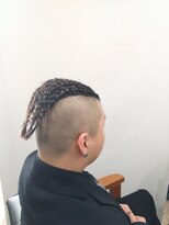 アフレッシュヘアー(afresh hair)&nbsp;【afresh hair】メンズカット+コーンロウ風編み込みヘアセット