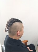 【afresh hair】メンズカット+コーンロウ風編み込みヘアセット