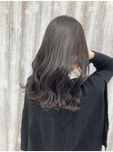 ナチュラルチョコレートブラウンカラー×ロングヘア×巻き髪