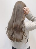 20代30代大人可愛いダブルカラーアッシュグレージュ