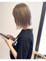 ヨーク(YOKE)&nbsp;【YOKE】ケアブリーチアッシュグレーオリーブグレージュ縮毛矯正