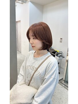 ジーナ  札幌大通(Zina) 美髪＊タッセルボブ＊ブラウン＊髪質改善＊Zina札幌大通