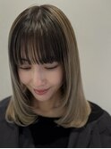 前髪パッツンデザインスタイル