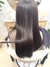 魔法のバブル付き＊カット+ストレートパーマ（矯正）＋4stepトリートメント