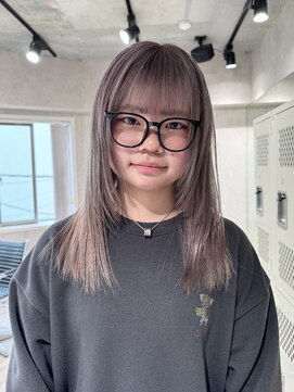 ハイプ(HYPE) ブリーチ&ダブルカラー/ラベンダーグレージュ/レイヤーカット