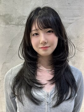 ロンドネートゥル 新潟(Lond naitre) 新潟／万代　ミニウルフ／ハッシュカット/暗髪からー