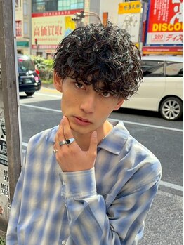 アディション 渋谷(ADITION)の写真/波巻きパーマ/ツイストスパイラルパーマ…あなたの骨格や雰囲気に合わせたmen'sパーマスタイルに[渋谷］