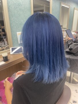 アッシュ 下北沢店(Ash) ブリーチ2回ブルーカラー