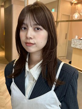 ラフ フロム ガーデン(Laf from GARDEN) ミディアム/レイヤーカット/顔周りカット/透明感カラー