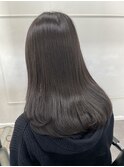 【ダークグレージュ】ブルージュブルーブラック暗髪透明感カラー