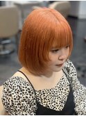 盛岡ダブルカラーブロンドハイトーンミルクティーベージュ韓国
