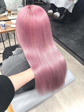 ワンズクロエ 原宿店(ONE's Chloe) イメチェンピンクベージュアンブレラカラー前髪