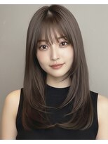 フィックス(FIX)&nbsp;骨格をカバーし小顔に！まろやかグレージュカラー