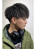 パイルツイスト　ハードツイスト　ホワイトメッシュ