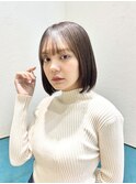 ラテグレージュ/レイヤーボブ/韓国巻き/結べるレイヤー/立川