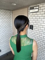 ソノ(sono) ローポニー タイトヘア ストレート パーティー