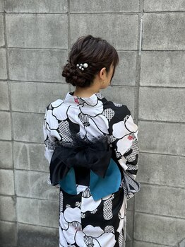 スパークル(SPARKLE-)の写真/浴衣の着付けができるサロン＊着付けの資格を持ったスタッフによる着付けで長時間でも安心♪