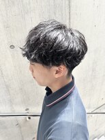 フレイム(FLAME)&nbsp;【FLAME 天文館】緩めシャドウパーマ×マッシュヘアスタイル
